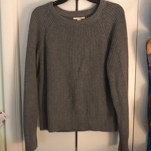 Classic grey knit sweater